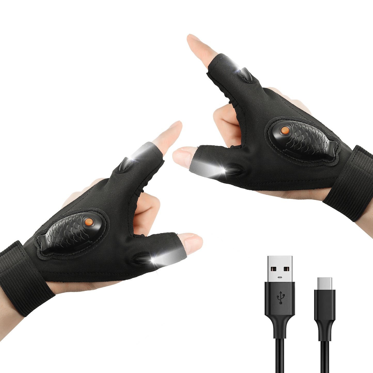 LED Light Fishing Gloves – Lightweight & Breathable