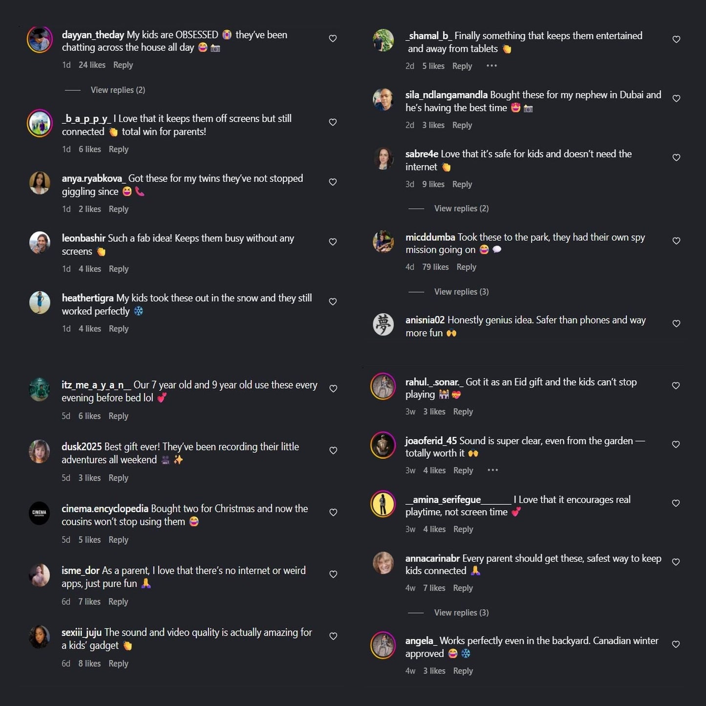 Kids'  Video Walkie-Talkie – 2-Pack HD Intercom for Playful, Secure Communication