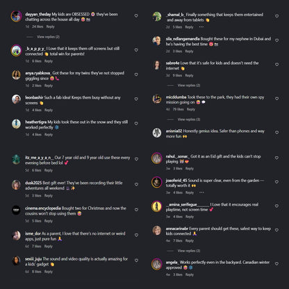 Kids'  Video Walkie-Talkie – 2-Pack HD Intercom for Playful, Secure Communication