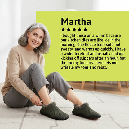 Fleece-Lined Non-Slip Unisex Slippers