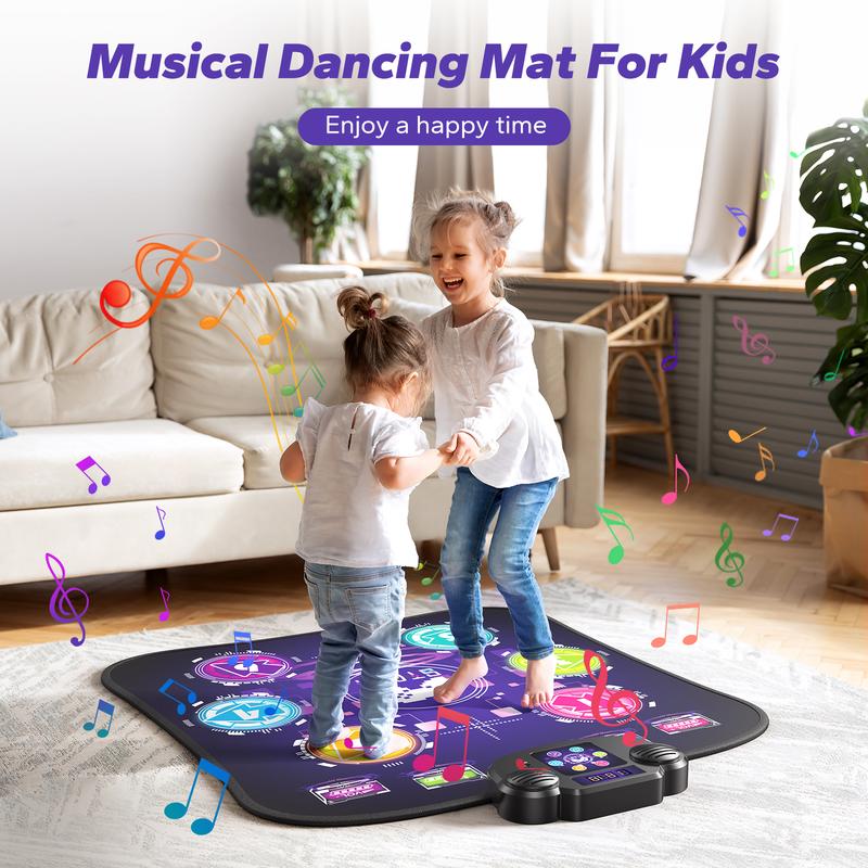 Dance Mat Bluetooth Electronic Dance Pad with Light-up