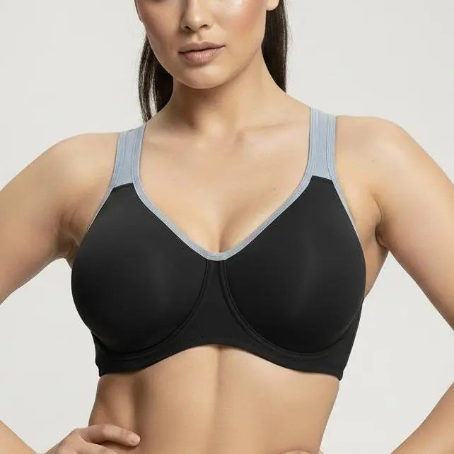 Wide Strap Underwire Sports Bra