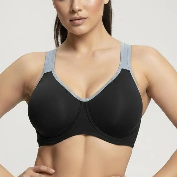 Wide Strap Underwire Sports Bra