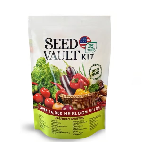 Vegetable Seed Vault Kit | 35 Variety Pack