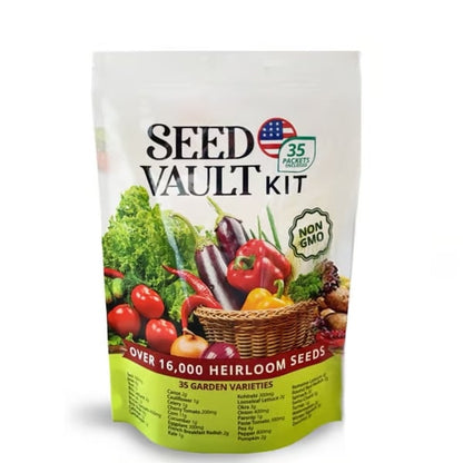 Vegetable Seed Vault Kit | 35 Variety Pack