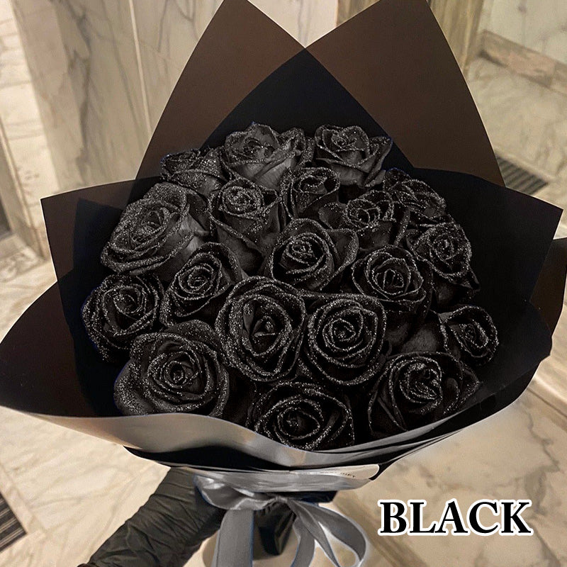 Glitter Faux Roses Bouquet