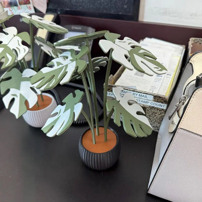 Monstera Plant Coaster Set