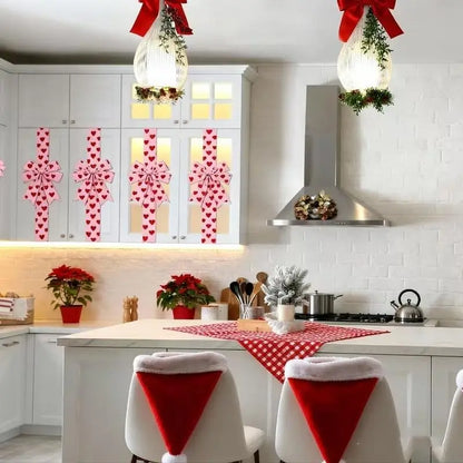 Valentine's Day Pink Heart Large Bow Decoration