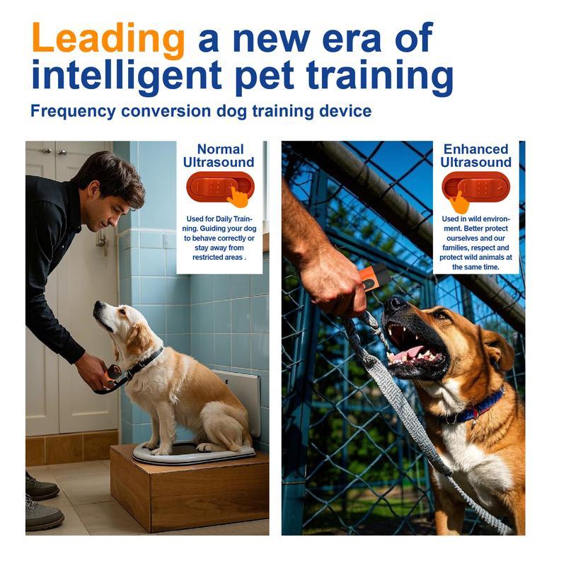 30FT Sonic Dog Bark Deterrent with LED Flashlight