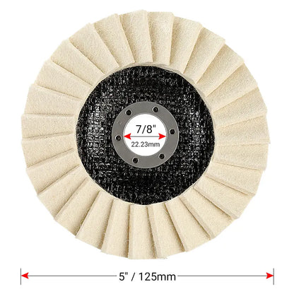 5Inch Wool Polishing Wheels Set