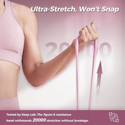 Figure 8 Resistance Bands for Women - TPE Fitness Equipment for Arms Chest Expander Yoga Gym Training