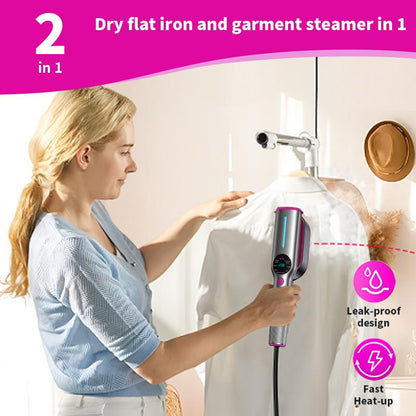 Portable Garment Steamer - 5s Heat, 7 Modes, Swivel Handle