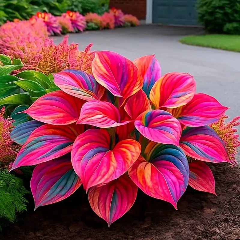 🌞 “Easy-to-Grow Colorful Hostas for Year-Round Beauty”