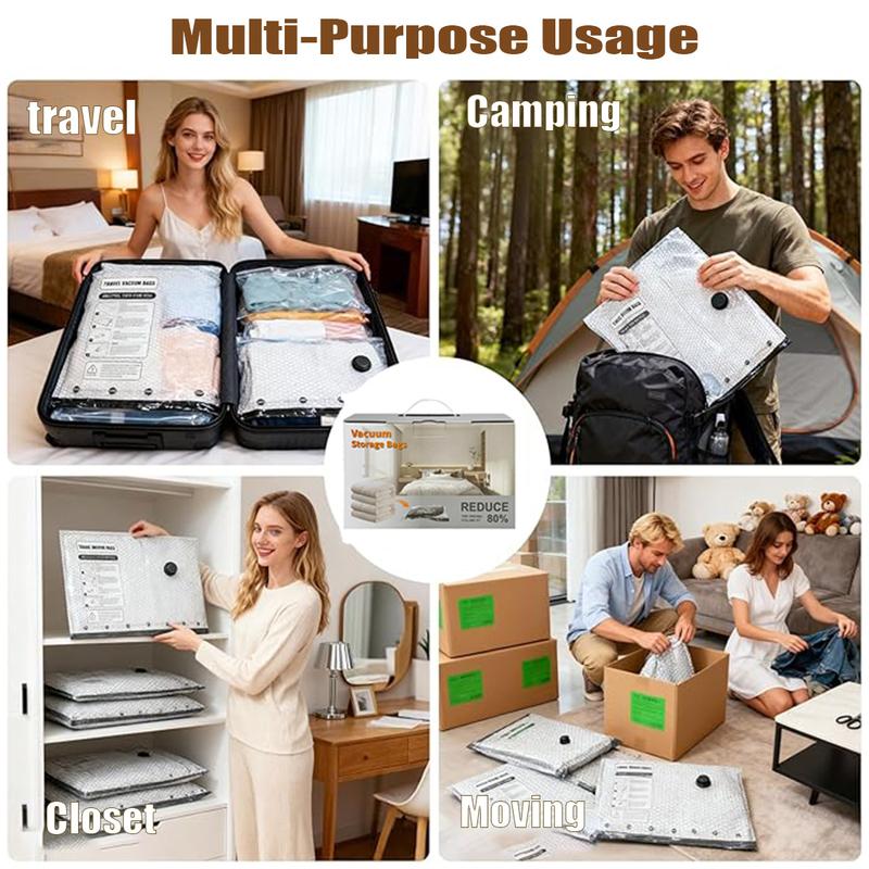 Cordless Rechargeable Vacuum Compression Bag Set