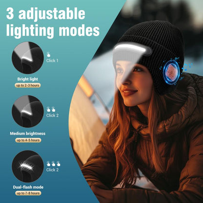 Bluetooth Beanie with Light