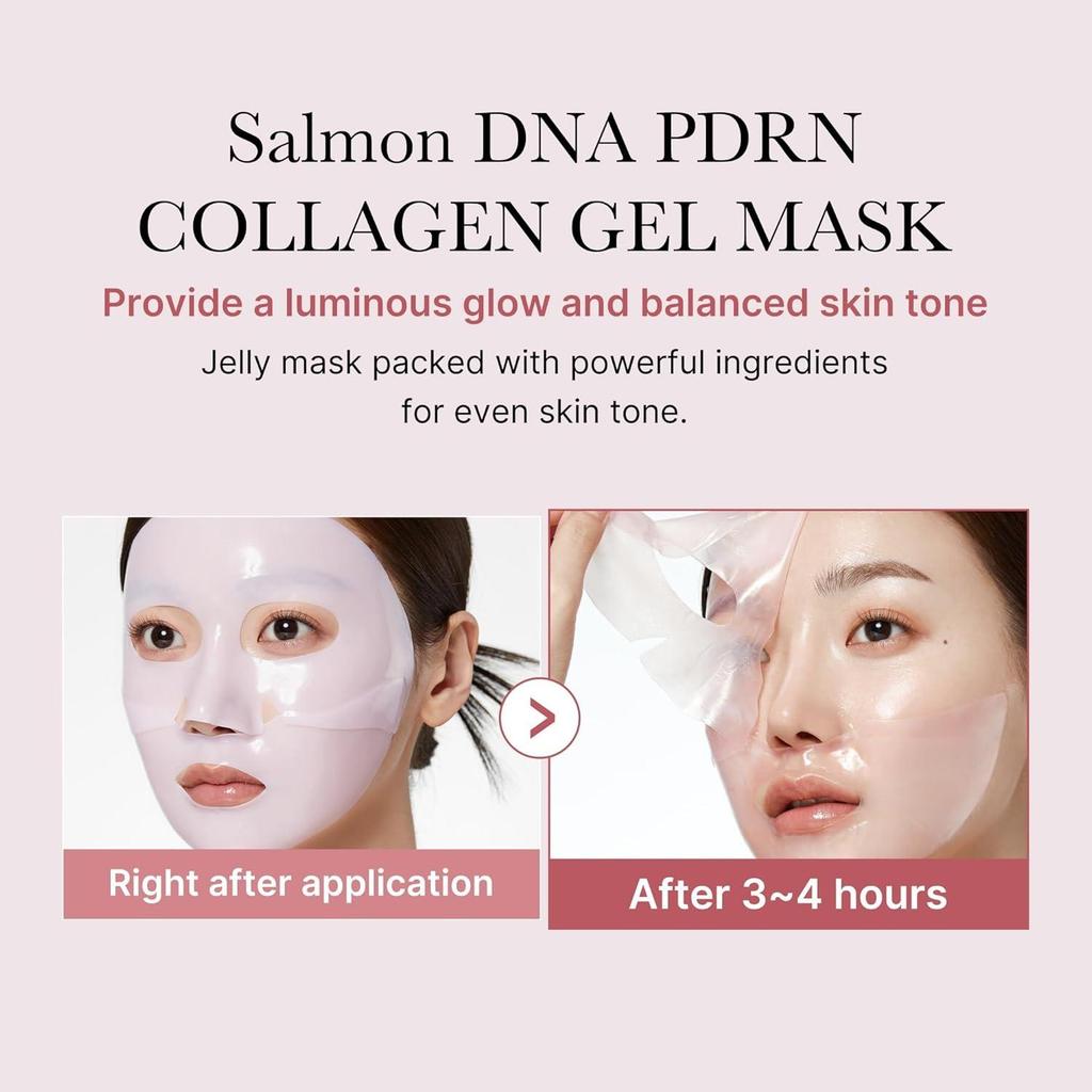 Gold & Pink Jelly Gel Mask Duo – PDRN Collagen + Kojic Acid Turmeric