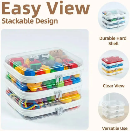 Clear Hard Shell Zippered Cases