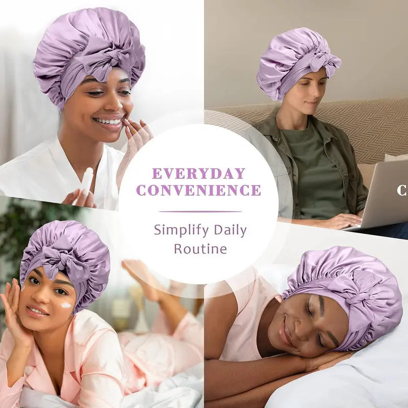 ✨ Lightweight Satin Sleeping Cap