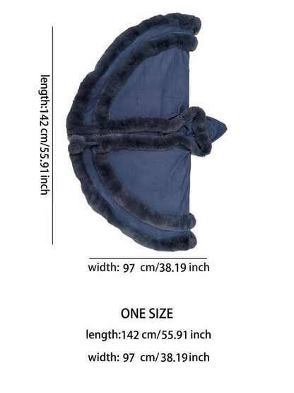 Luxury Faux Fur Hooded Cape
