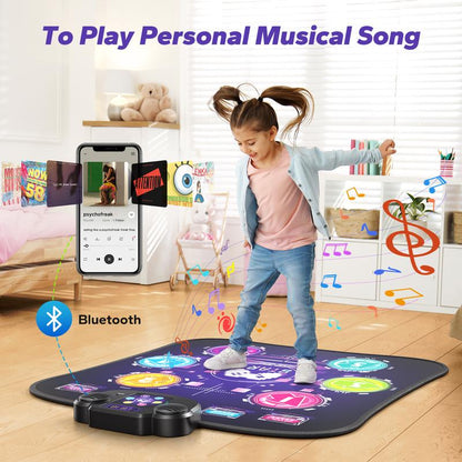 Dance Mat Bluetooth Electronic Dance Pad with Light-up
