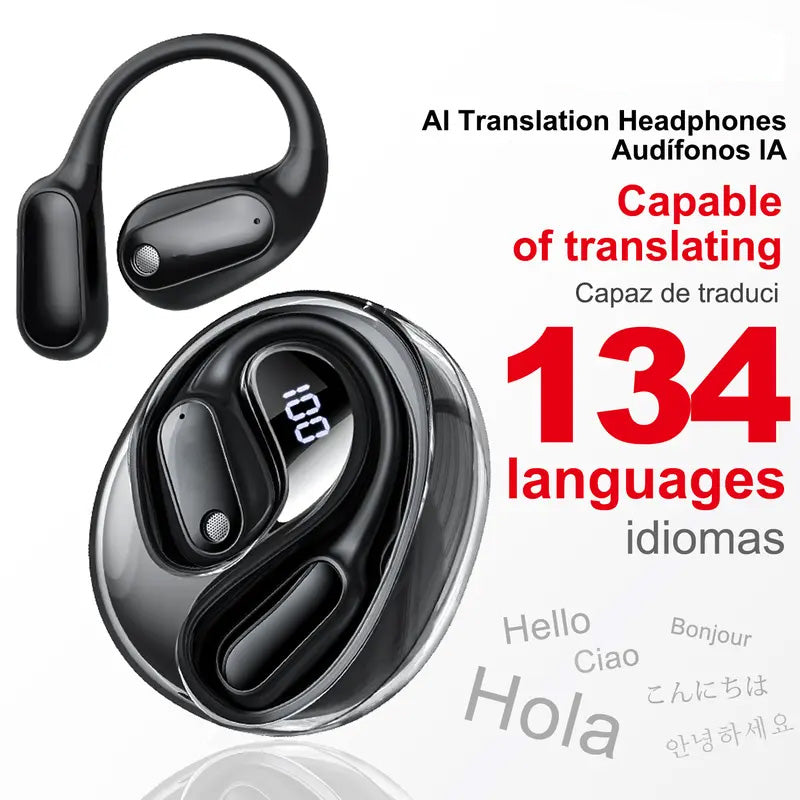 Translation Earbuds, Supports Real-Time Translation in 134 Languages