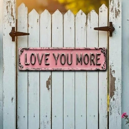 Love You Bye Sign Above Door Wall Decor for Home