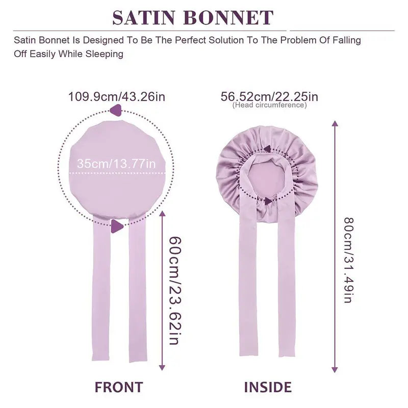 ✨ Lightweight Satin Sleeping Cap