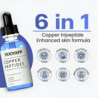 Copper Peptides Serum for Face - Anti-Aging Facial Serum for Skin Smoothness
