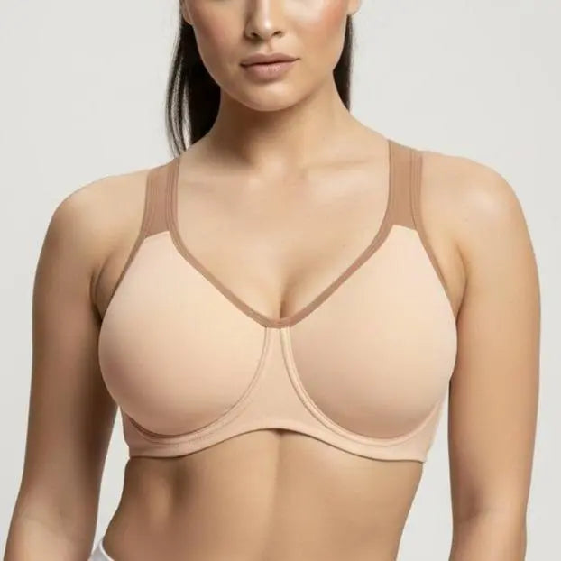 Wide Strap Underwire Sports Bra