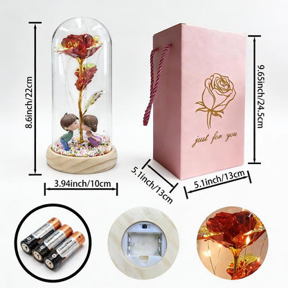 Valentine's Day Artificial Gold-Plated Rose