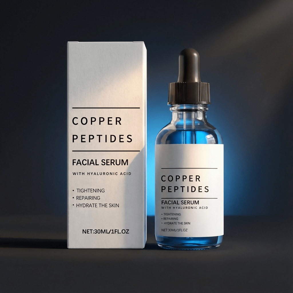 GHK-Cu and Hyaluronic Acid Anti-Aging Facial Serum