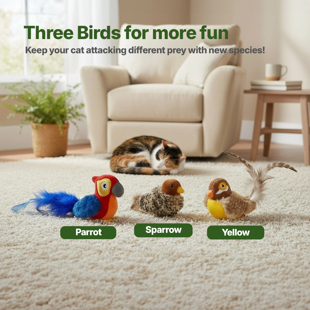 Flying Bird Cat Toy